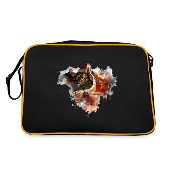 Great Wall of China AZNXt45K 8x - Retro Tasche - Schwarz/Gold - Hinten