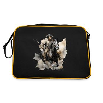 Le rodéo est un sport dangereux - Sac Retro - noir/or - Dos