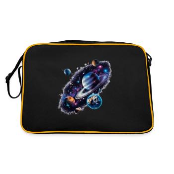L’univers, un voyage fascinant - Sac Retro - noir/or - Dos