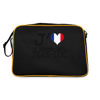 I love France with Jean Luc - Retro Bag - black/gold - Back