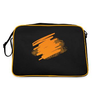 Splashes of Paint Blobs Paint Splashes Painter Gift - Retro Bag - black/gold - Back