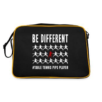Ping-pong Noppen Raquettes de ping-pong - Sac Retro - noir/or - Dos