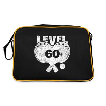 Tennis de table niveau 60 anniversaire joueur de tennis de table - Sac Retro - noir/or - Dos