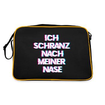 Hardtekk Tekk - Retro Tasche - Schwarz/Gold - Hinten