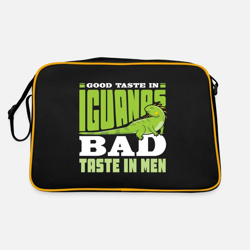 Good Taste in Iguanas bad taste in men Retro Tasche