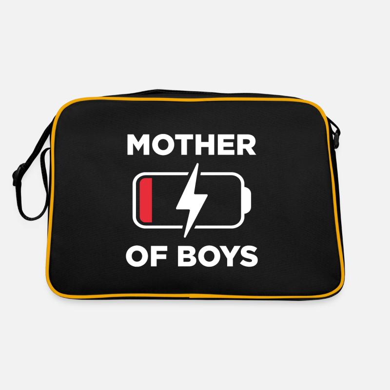 Mutter von Jungen Retro Tasche