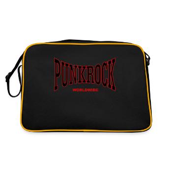 punk rock - Retro Bag - black/gold - Back