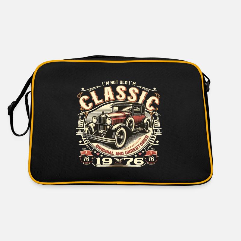 48e anniversaire Oldtimer 1976 PAS VIEUX CLASSIQUE Sac Retro