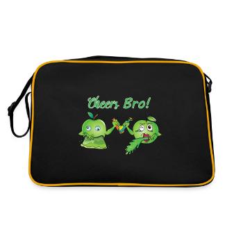 Gerbe pommes Bande Dessin animé Speb - Sac Retro - noir/or - Dos