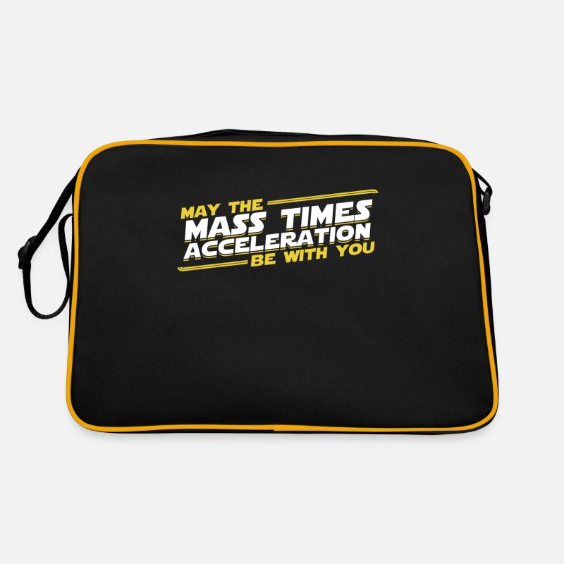 Masse fois accélération Nerd Geek cadeau Sac Retro