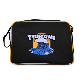 Master of Disaster Natur Tsunami Cadeau Cooles - Sac Retro - noir/or - Dos