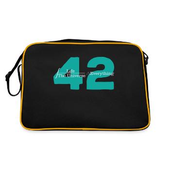 Univers 42 La réponse à la vie Cooles - Sac Retro - noir/or - Dos