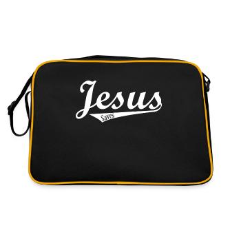 Jésus Christ le Sauveur Cadeau cool - Sac Retro - noir/or - Dos