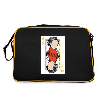 Mozart carte musique Note blanc cool cadeau - Sac Retro - noir/or - Dos