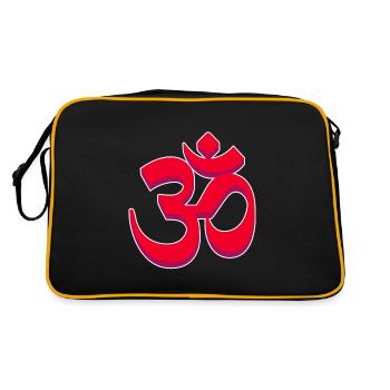 Hindouisme Symbole sacré Cadeau noir - Sac Retro - noir/or - Dos