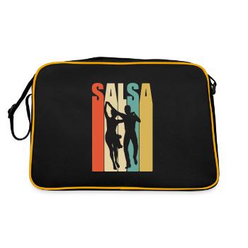 Salsa danse rétro coloré cadeau cool - Sac Retro - noir/or - Dos