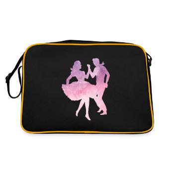 Salsa danse Valse Jazz Rock Cadeau Cooles - Sac Retro - noir/or - Dos