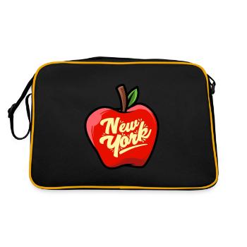 New York Big Apple Symbole Cadeau Cooles - Sac Retro - noir/or - Dos