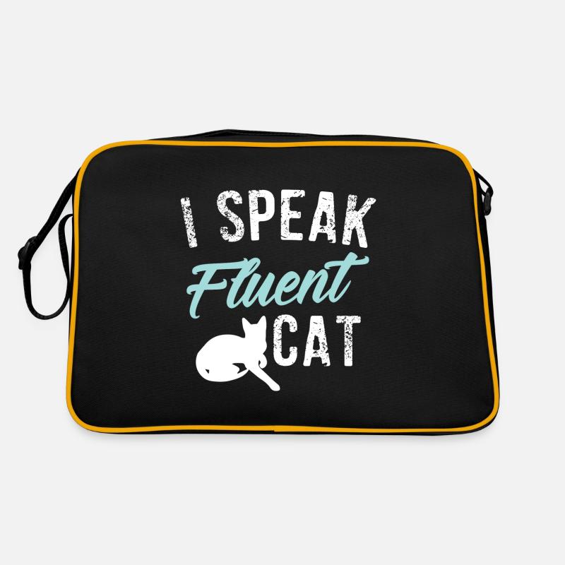 Je parle chat fluide Cadeau drôle Sac Retro