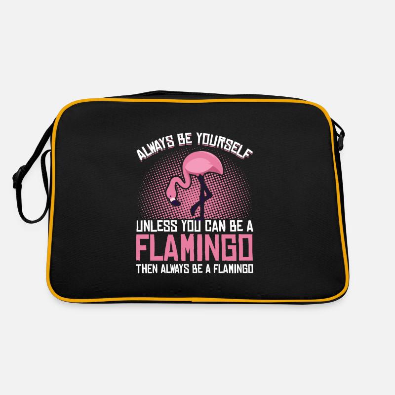 Flamingo Sei Du selbst Rosa Lustiges Geschenk Retro Tasche