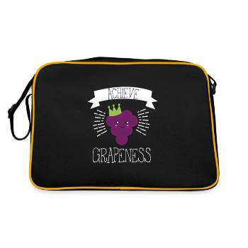 Fruits Raisins Rengaine Cadeau amusant - Sac Retro - noir/or - Dos