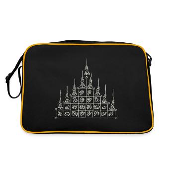 Sak Yant Thai Tattoo Nine Lace Yant Kru - Retro Bag - black/gold - Back