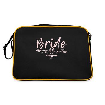 Mariage Shower Party JGA Cadeau cool - Sac Retro - noir/or - Dos