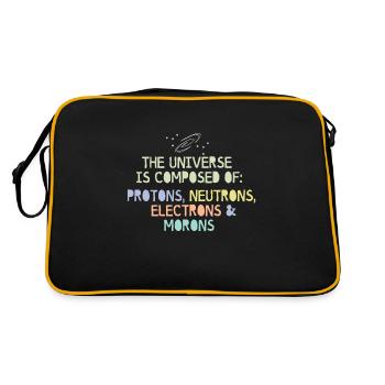Universum - Retro Tasche - Schwarz/Gold - Hinten