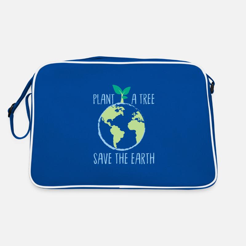 Plant a tree save the earth Climate change Retro Bag