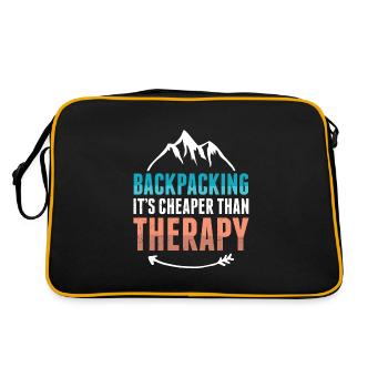 Backpacker thérapie - Sac Retro - noir/or - Dos
