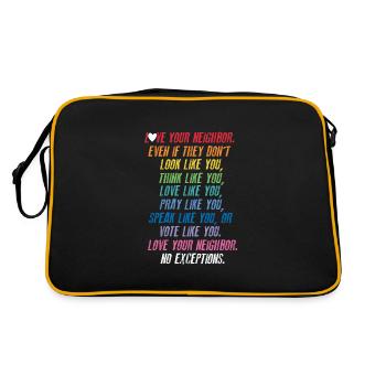 Tolérance - Sac Retro - noir/or - Dos