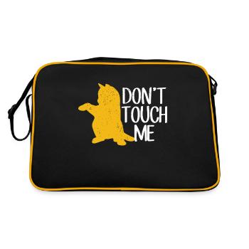 Don’t touch me chat chat - Sac Retro - noir/or - Dos