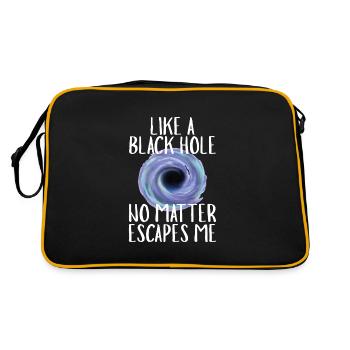 Trou noir Rien ne s’échappe - Sac Retro - noir/or - Dos