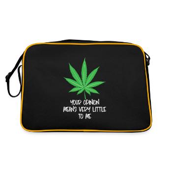 Marijuana Votre avis ne m’intéresse pas - Sac Retro - noir/or - Dos