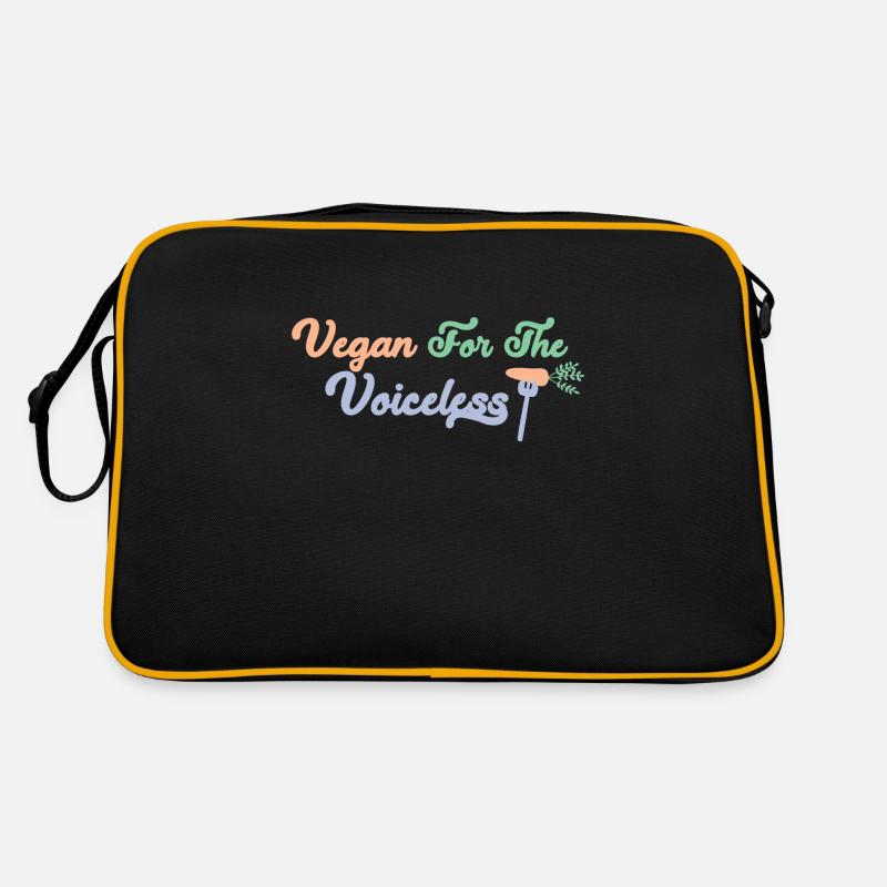 Vegan for the animals who can't talk Retro Bag