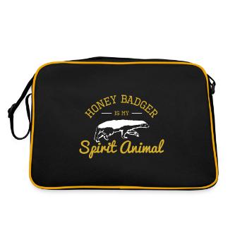 Ratel Mammifère - Sac Retro - noir/or - Dos