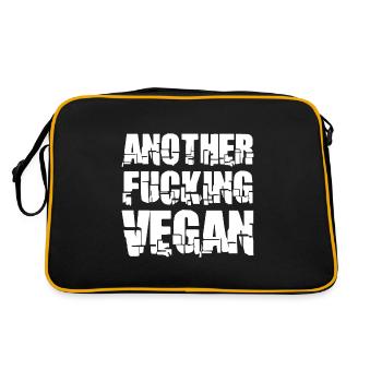 Another Fucking Vegan Gift - Retro Bag - black/gold - Back