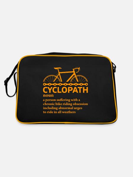 Cyclopath Bike Bike Gift - Retro Bag - black/gold - Back