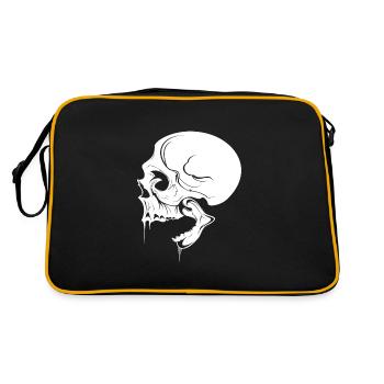 Tête de mort - Sac Retro - noir/or - Dos