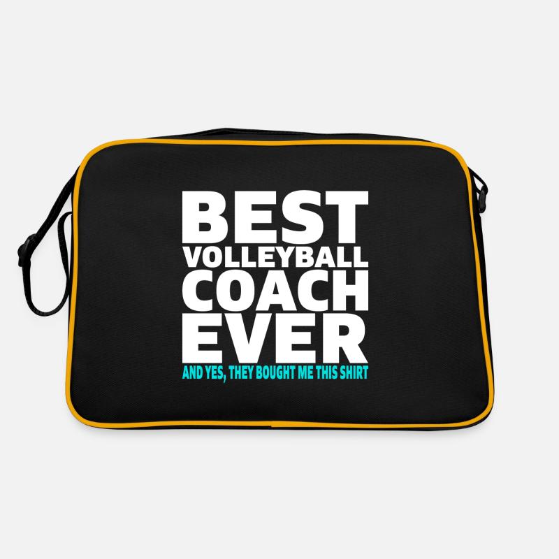 Best Volleyball Coach ever Trainer Geschenk Retro Tasche