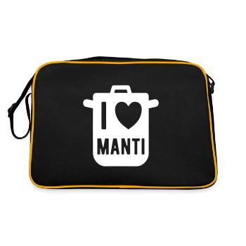 J'aime le cadeau russe Manti Russie - Sac Retro - noir/or - Dos