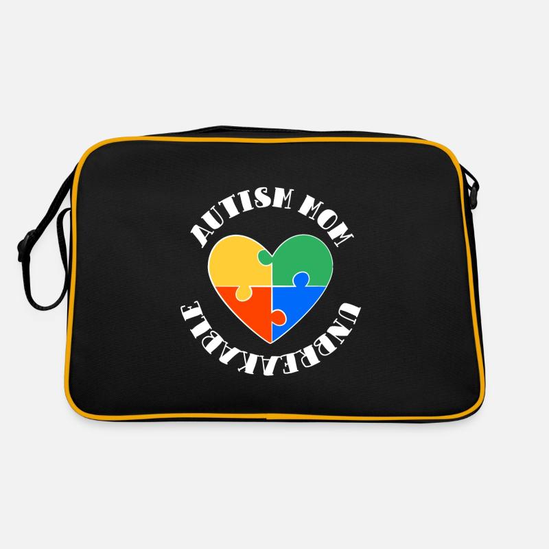 Autism Mom Unbreakable Autistic Awareness Retro Bag