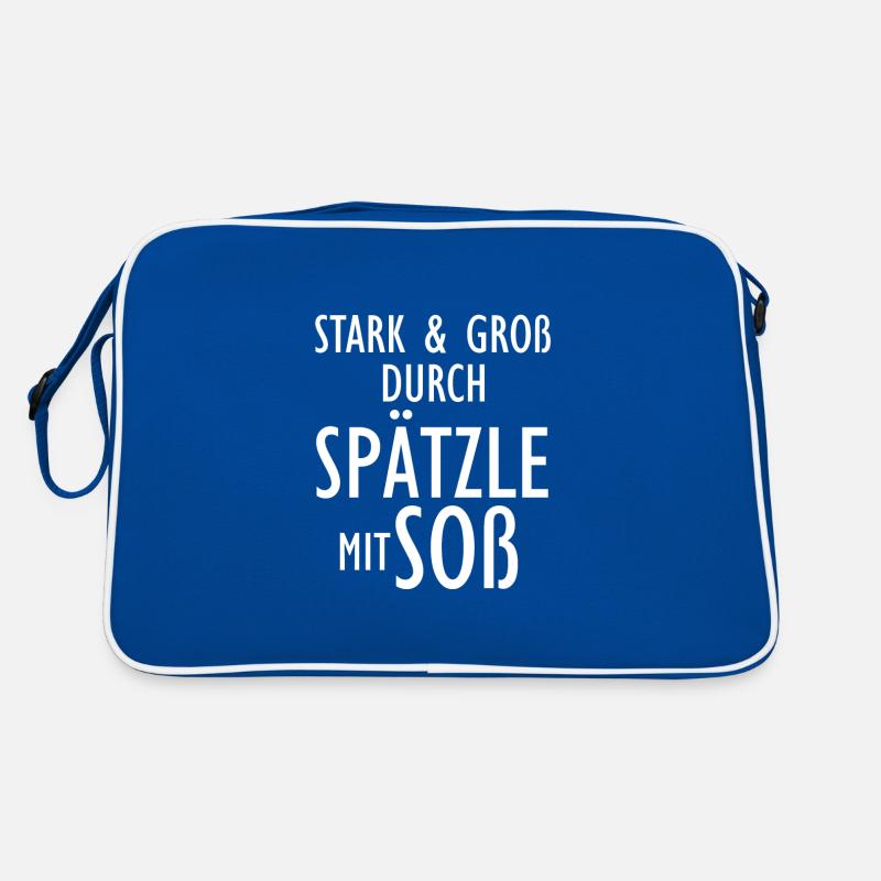 Stark und Groß durch Spätzle mit Soß Schwäbisch Retro Tasche