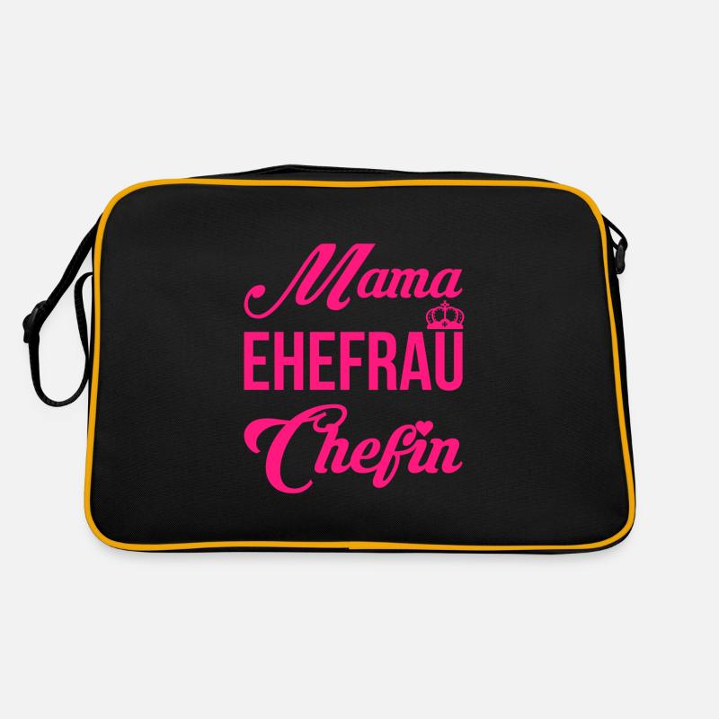 Mama Ehefrau Chefin Muttertag Mutter Geschenk Retro Tasche