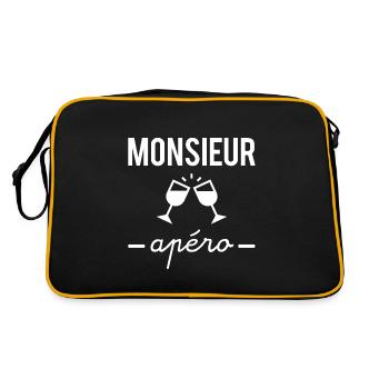 Monsieur apéro - Sac Retro - noir/or - Dos