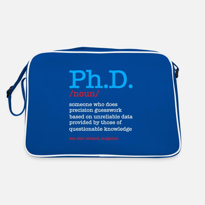Phd Doktortitel Abschluss Degree Retro Tasche