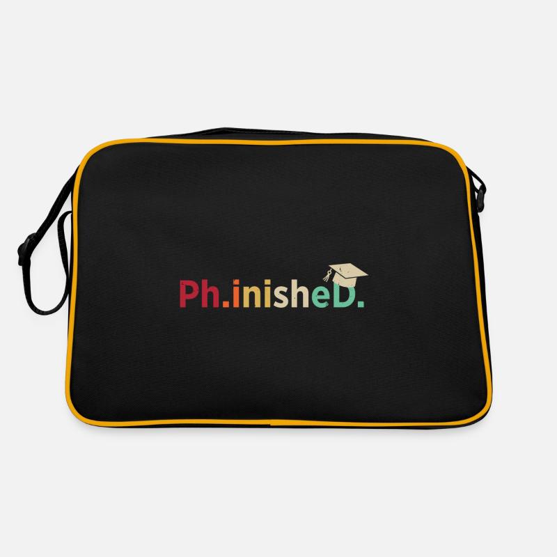 Phd Spruch Abschluss Geschenk Uni Retro Tasche