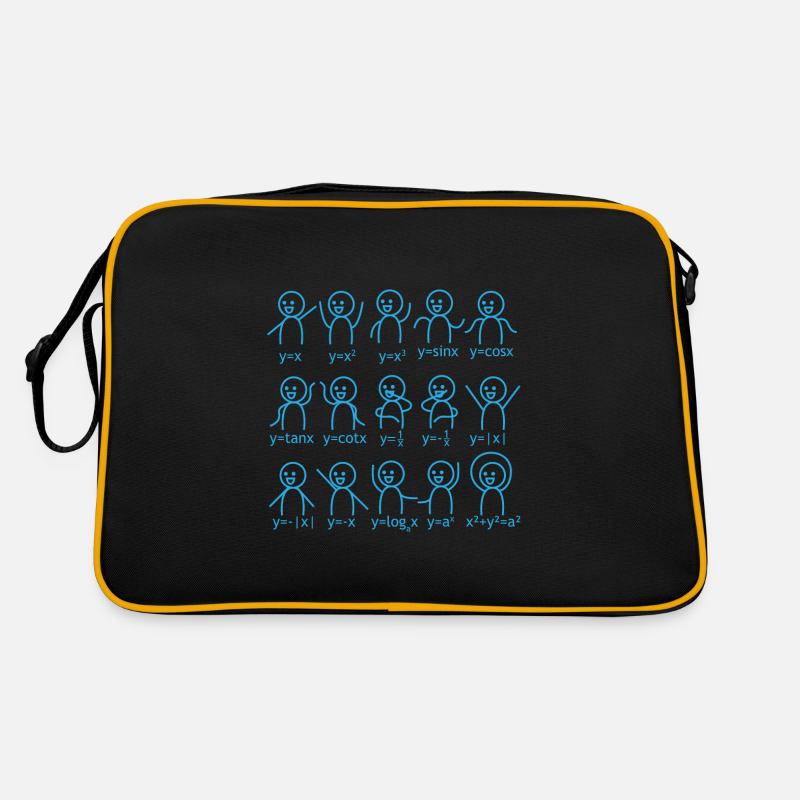 Cadeau scolaire de formule graphique de mathématiques Sac Retro