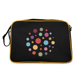 Points colorés - Sac Retro - noir/or - Dos