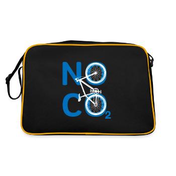 Pas de dioxyde de carbone protection du climat protection de l'environnement nature - Sac Retro - noir/or - Dos